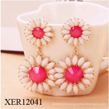 Fashion Jewelry/Resin Stone Fashion Earring Colorful/Fashion Hook Dropping Earring (XER12041)